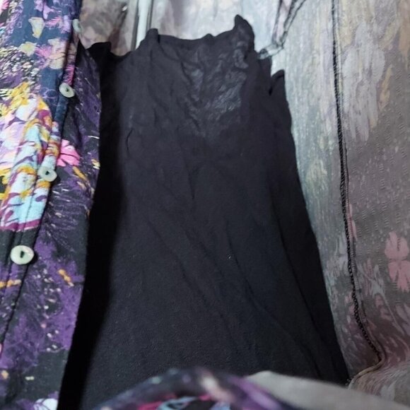 Free People Marais Tunic Maxi Whimsigoth Dark Floral Dress NWOT - Picture 10 of 10